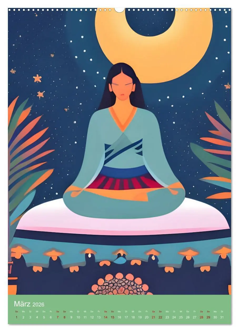 Bild: 9783516598810 | Meditation verbindet (Wandkalender 2026 DIN A2 hoch), CALVENDO...