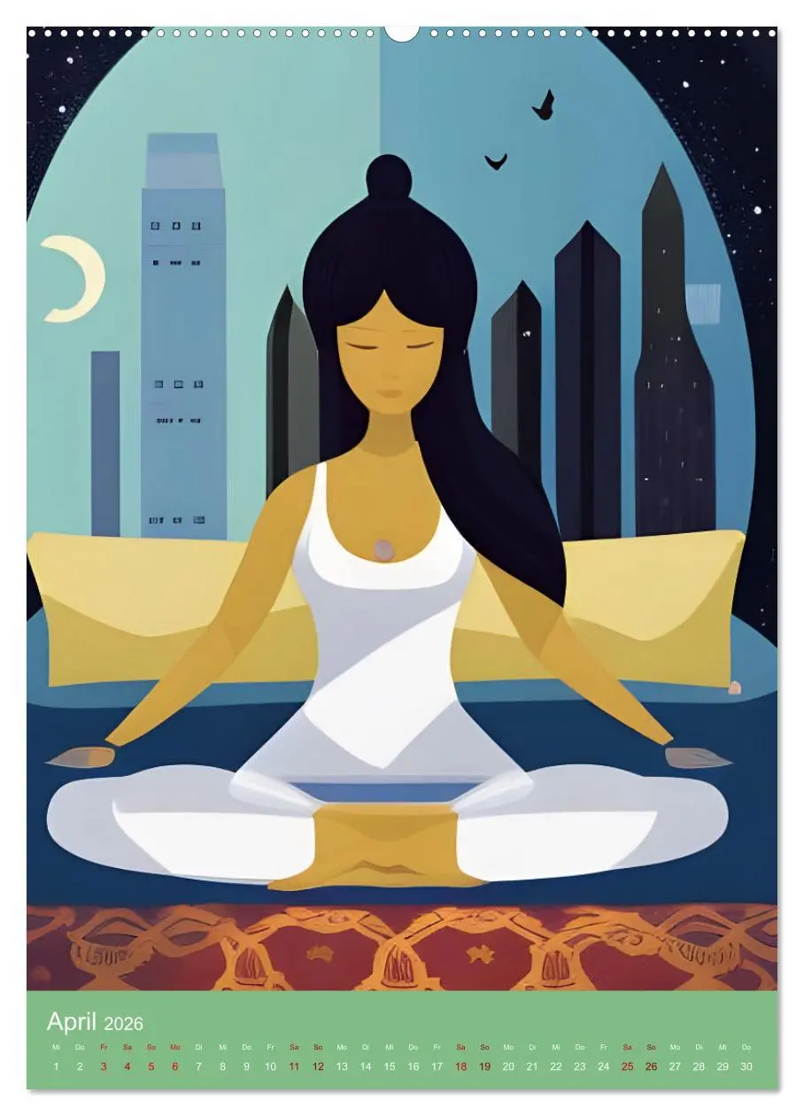 Bild: 9783516598810 | Meditation verbindet (Wandkalender 2026 DIN A2 hoch), CALVENDO...