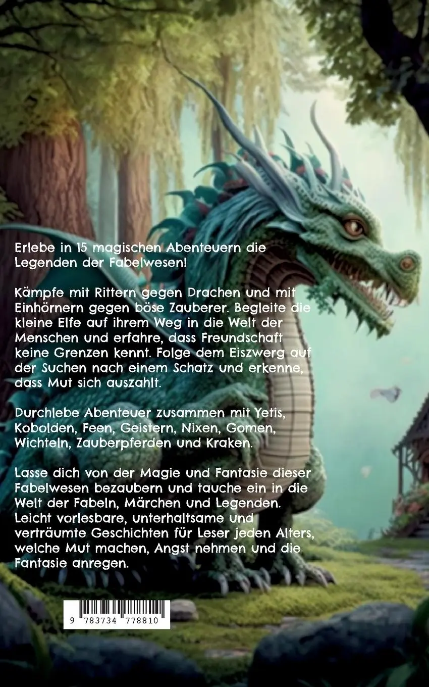 Rückseite: 9783734778810 | Legenden der Fabelwesen | 15 magische Abenteuer zum Träumen | Potomac