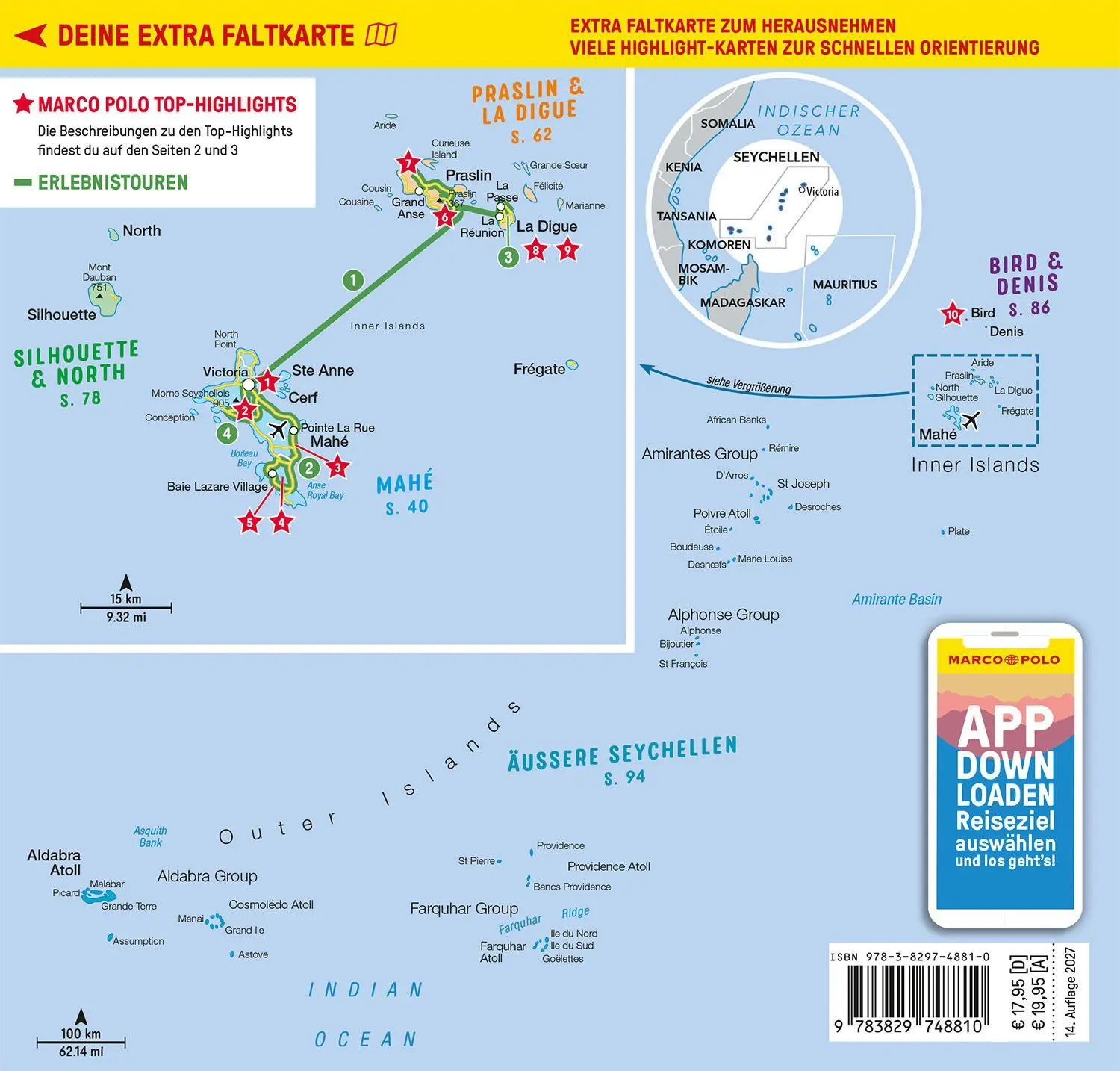 Rückseite: 9783829748810 | MARCO POLO Reiseführer Seychellen | Heike Mallad | Taschenbuch | 2026