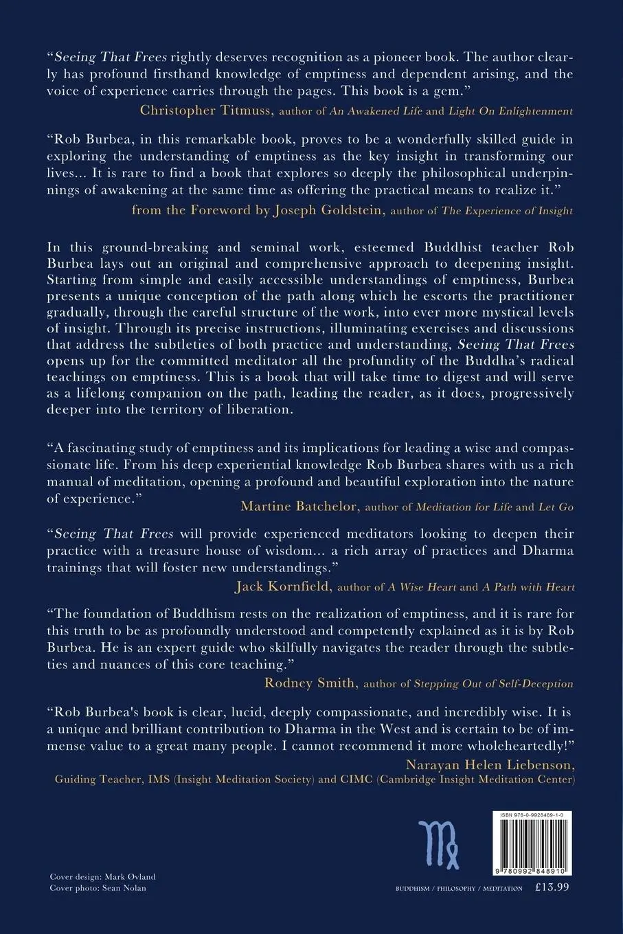 Rückseite: 9780992848910 | Seeing That Frees | Robert Burbea | Taschenbuch | Englisch | 2014