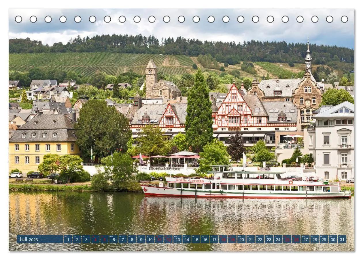 Bild: 9783457568910 | Sehnsuchtsziel Mosel (Tischkalender 2026 DIN A5 quer), CALVENDO...