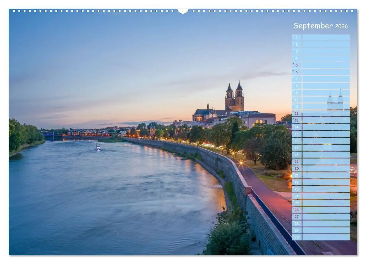 Bild: 9783516728910 | Magdeburg an der Elbe - Der Planer (Wandkalender 2026 DIN A2 quer),...