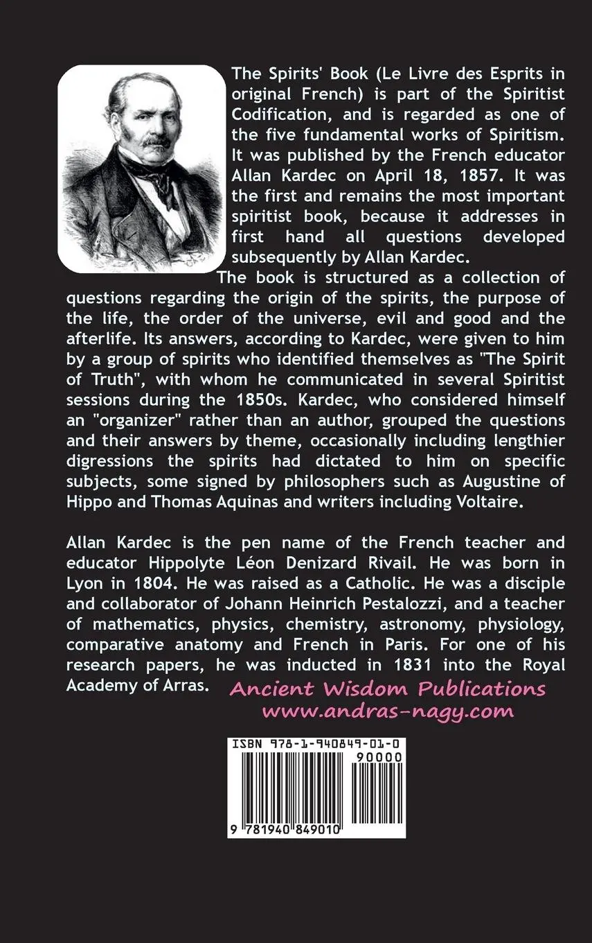 Rückseite: 9781940849010 | The Spirits' Book | Buch | Englisch | 2013 | EAN 9781940849010