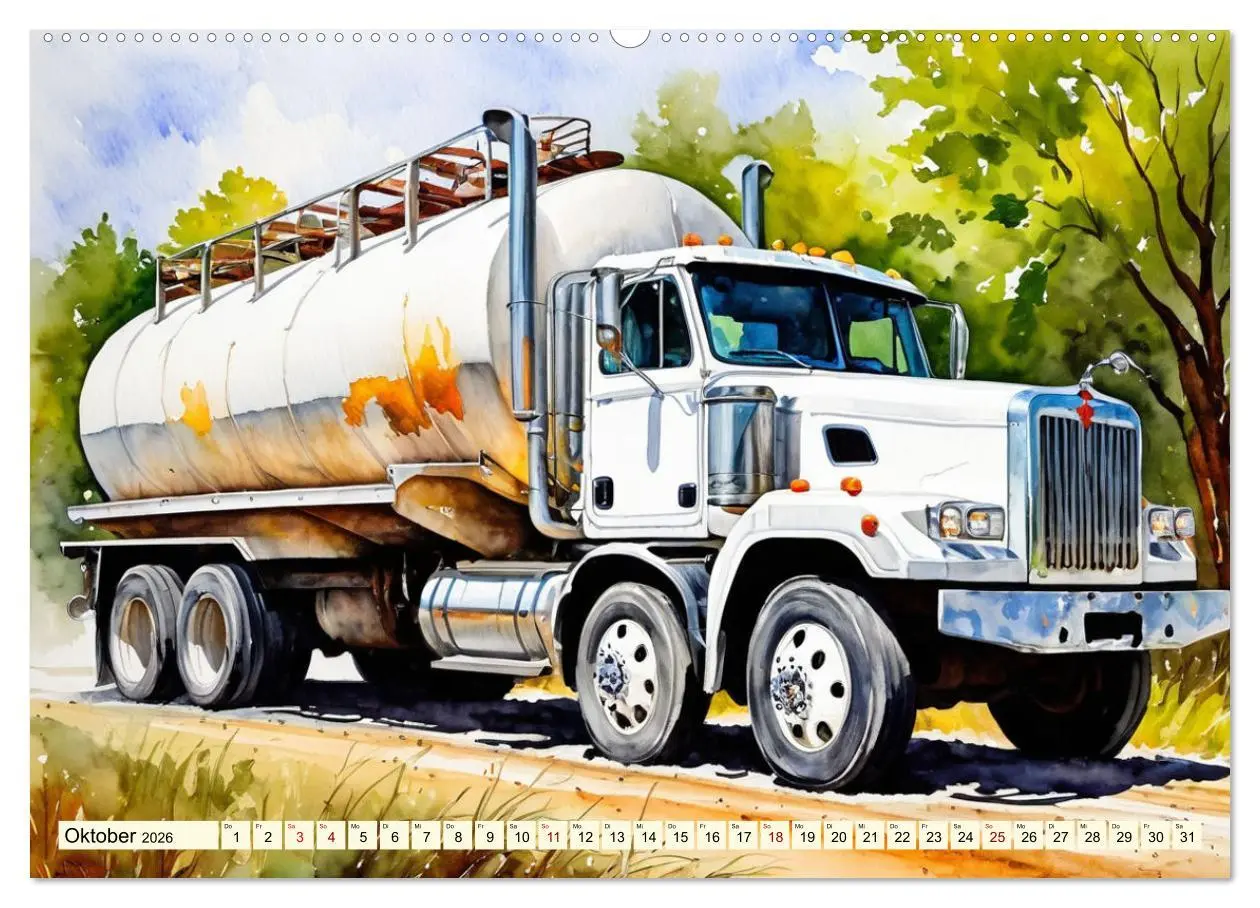 Bild: 9783457389010 | Nostalgische Trucks (Wandkalender 2026 DIN A2 quer), CALVENDO...