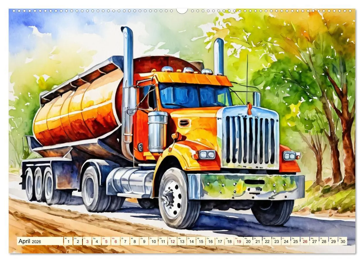 Bild: 9783457389010 | Nostalgische Trucks (Wandkalender 2026 DIN A2 quer), CALVENDO...