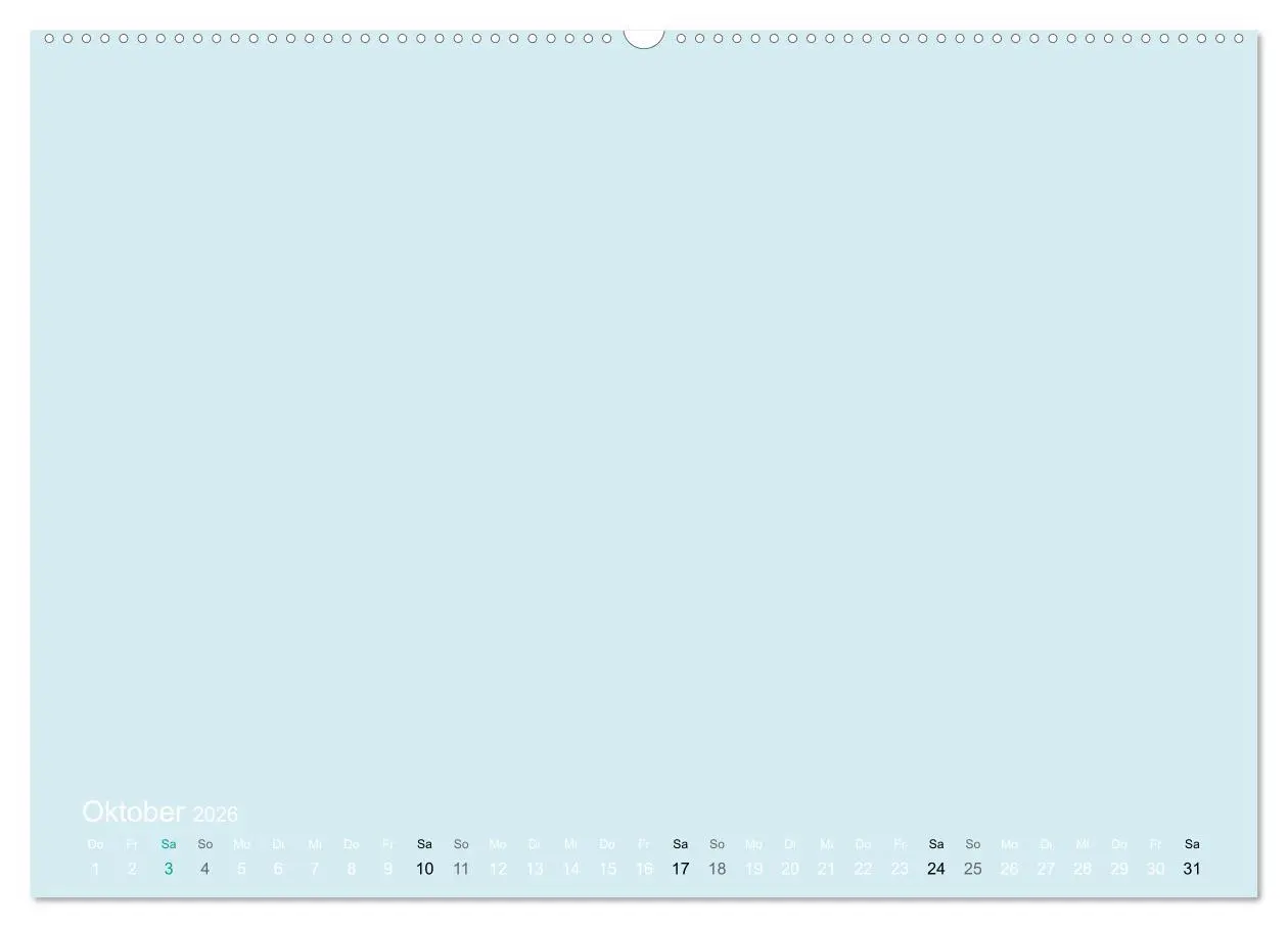 Bild: 9783516169010 | Bastelkalender - hell Blau (Wandkalender 2026 DIN A2 quer),...