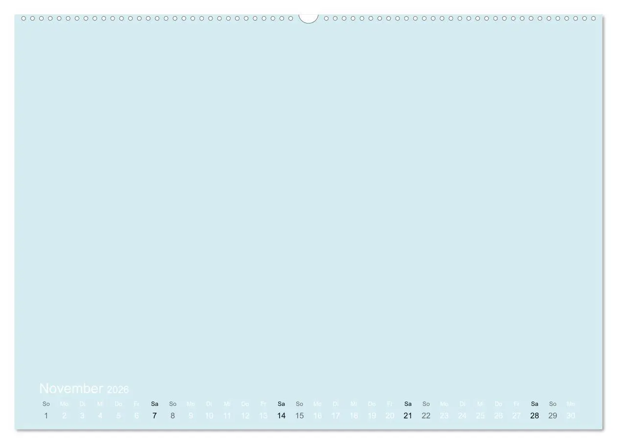 Bild: 9783516169010 | Bastelkalender - hell Blau (Wandkalender 2026 DIN A2 quer),...
