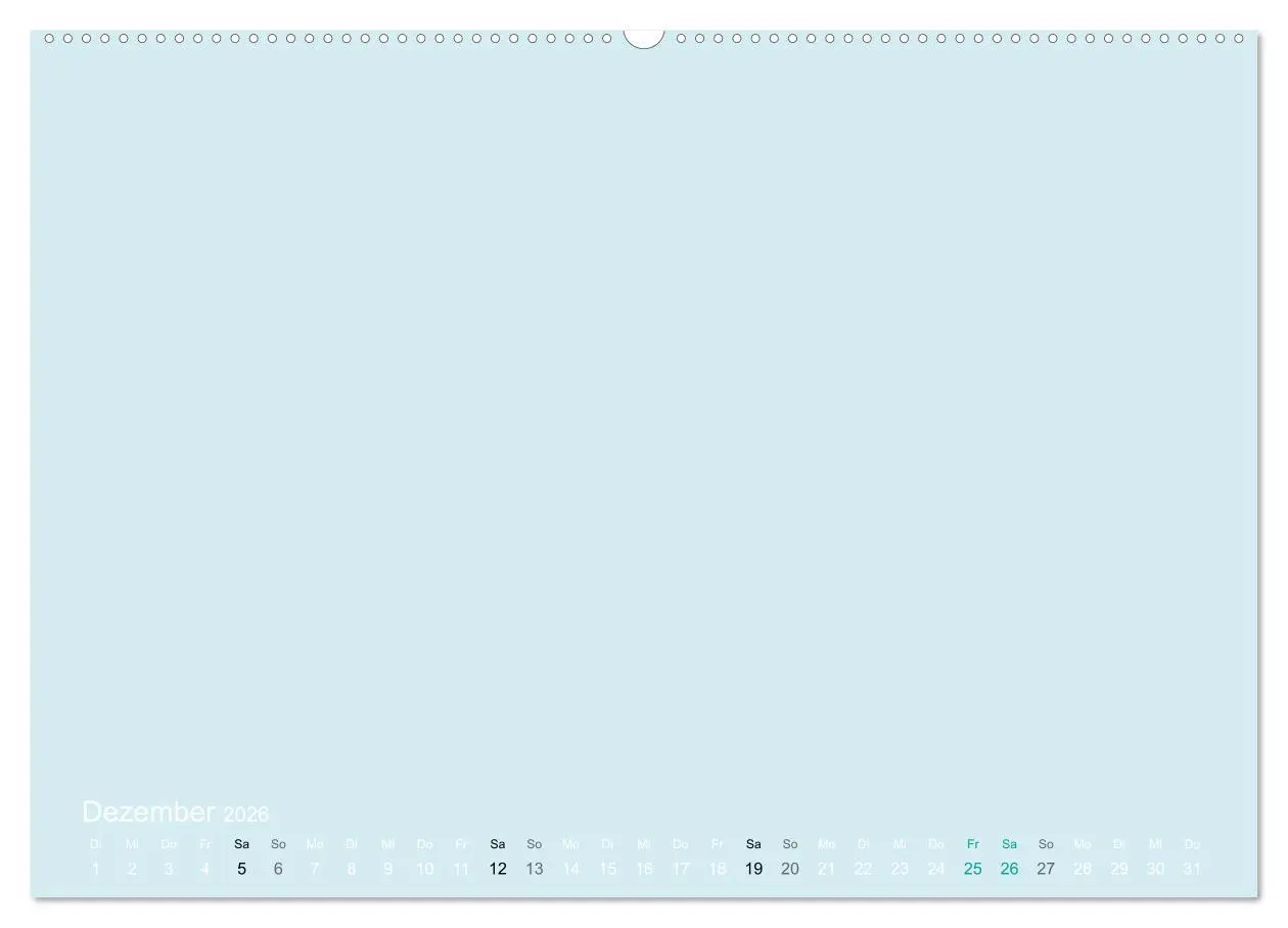 Bild: 9783516169010 | Bastelkalender - hell Blau (Wandkalender 2026 DIN A2 quer),...