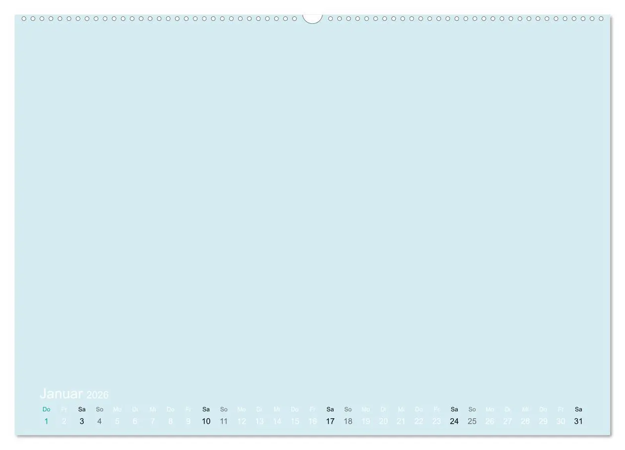 Bild: 9783516169010 | Bastelkalender - hell Blau (Wandkalender 2026 DIN A2 quer),...