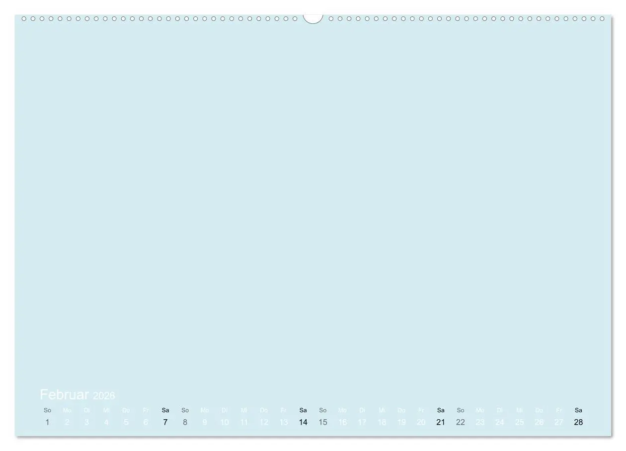 Bild: 9783516169010 | Bastelkalender - hell Blau (Wandkalender 2026 DIN A2 quer),...