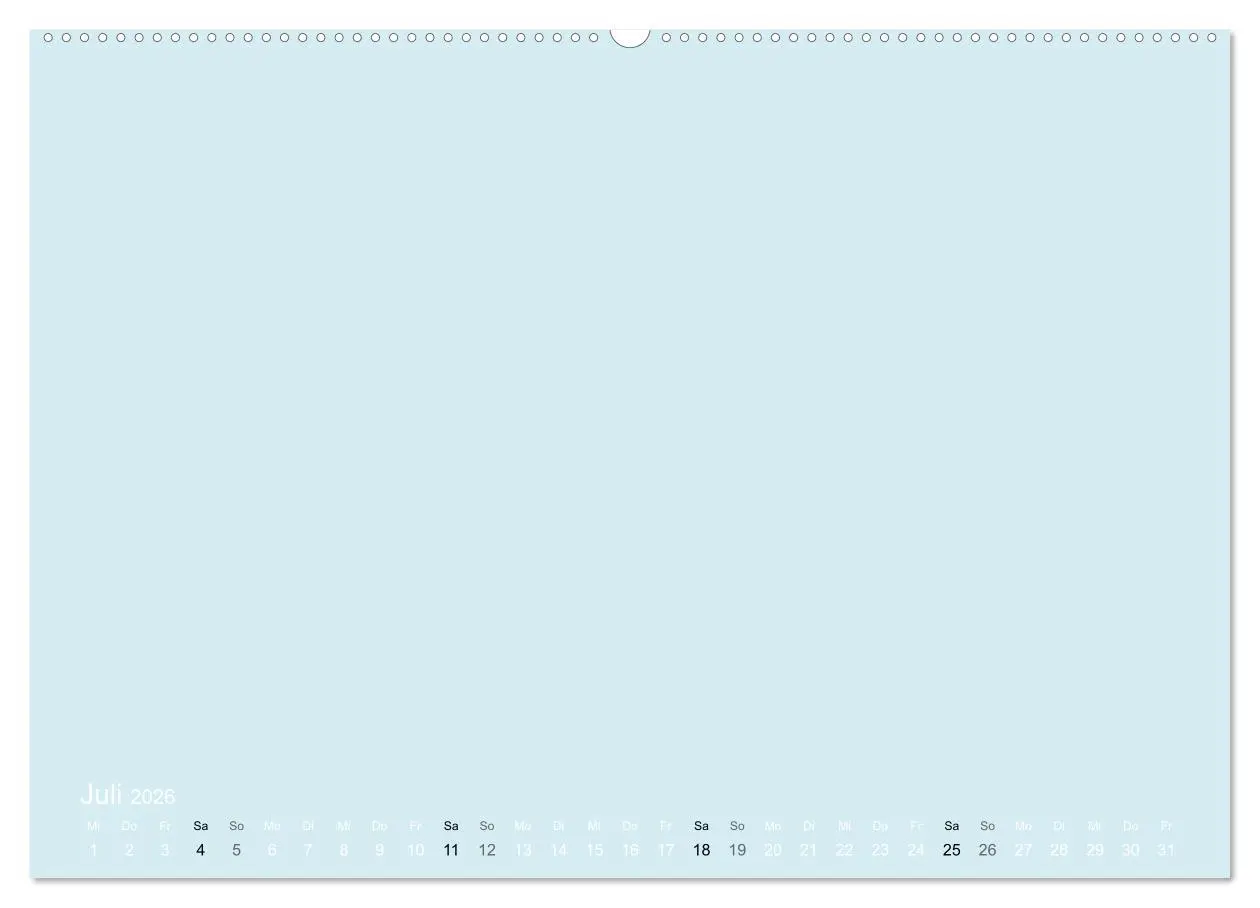Bild: 9783516169010 | Bastelkalender - hell Blau (Wandkalender 2026 DIN A2 quer),...