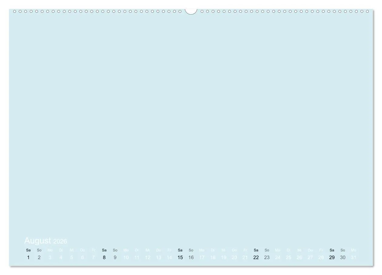 Bild: 9783516169010 | Bastelkalender - hell Blau (Wandkalender 2026 DIN A2 quer),...