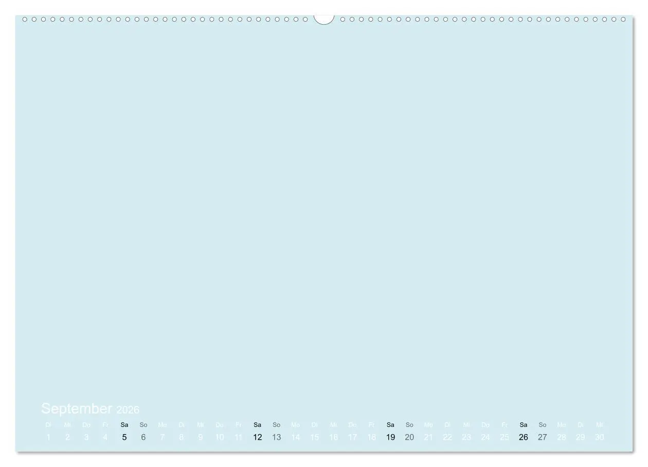 Bild: 9783516169010 | Bastelkalender - hell Blau (Wandkalender 2026 DIN A2 quer),...