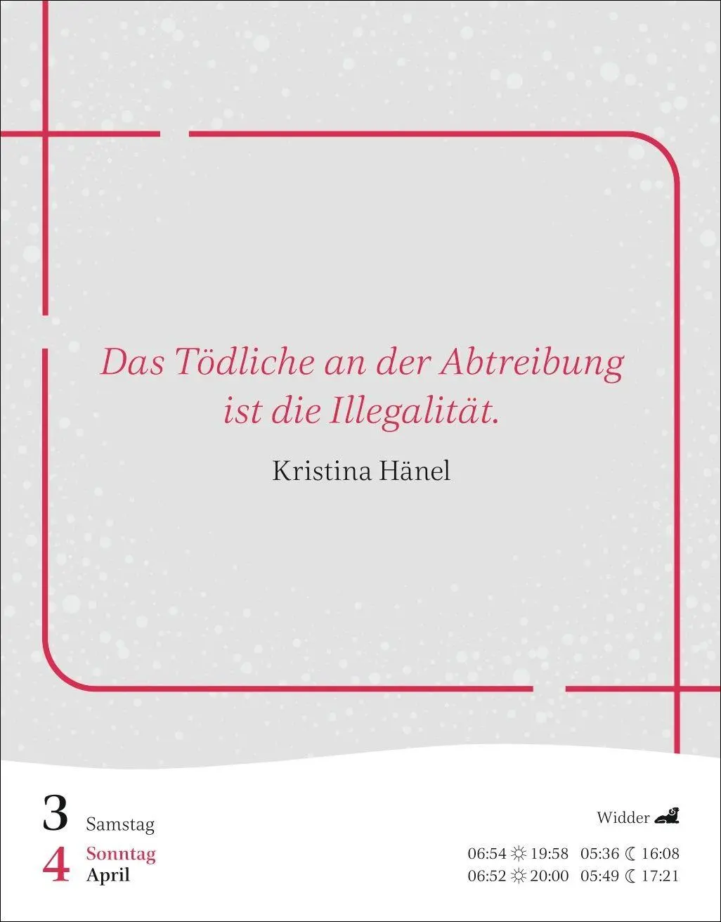 Bild: 9783840039010 | Starke Worte von starken Frauen Tagesabreißkalender 2027 | Kalender