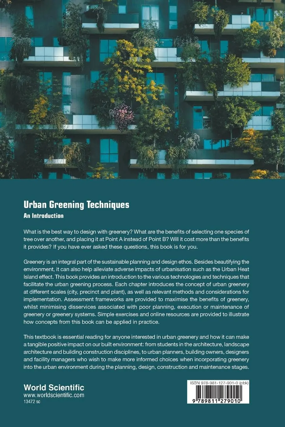 Rückseite: 9789811279010 | URBAN GREENING TECHNIQUES | AN INTRODUCTION | Chun Liang Tan | Buch