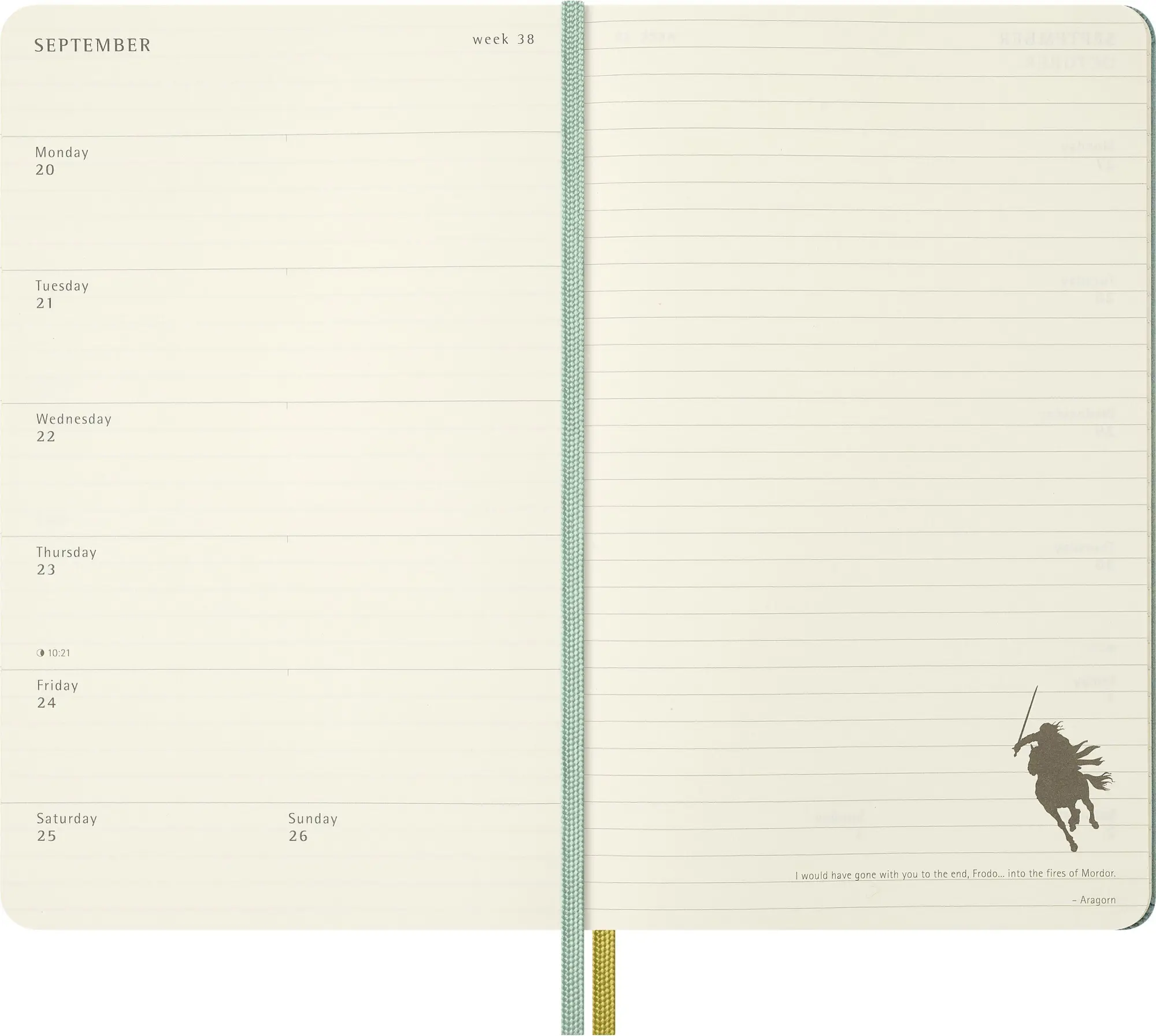 Bild: 8056999279110 | Moleskine 18 Monate Der Herr der Ringe Wochen-Notizkalender...