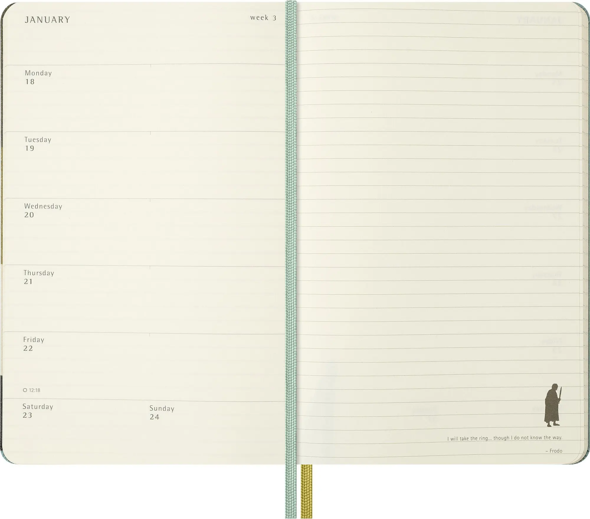Bild: 8056999279110 | Moleskine 18 Monate Der Herr der Ringe Wochen-Notizkalender...