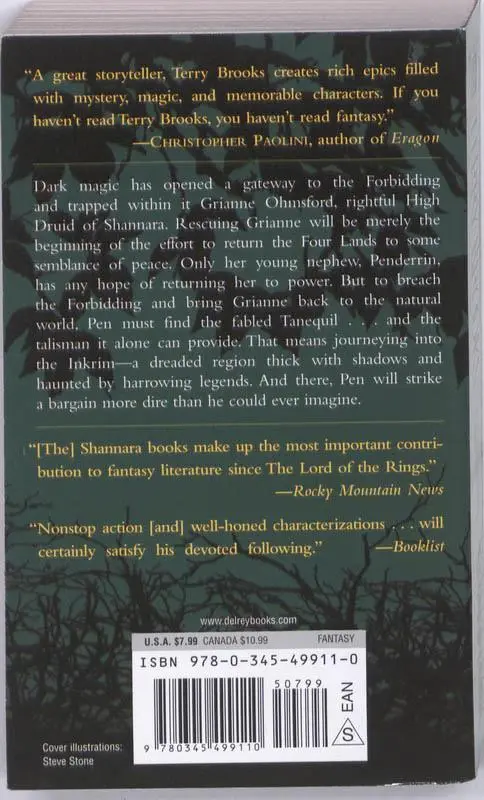 Rückseite: 9780345499110 | High Druid of Shannara | Tanequil | Terry Brooks | Taschenbuch | 2007
