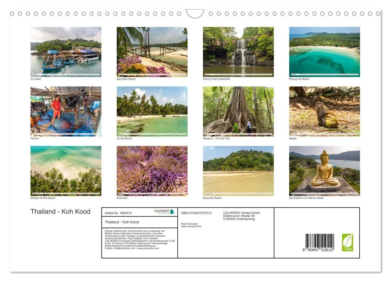 Bild: 9783457519110 | Thailand - Koh Kood (Wandkalender 2026 DIN A3 quer), CALVENDO...