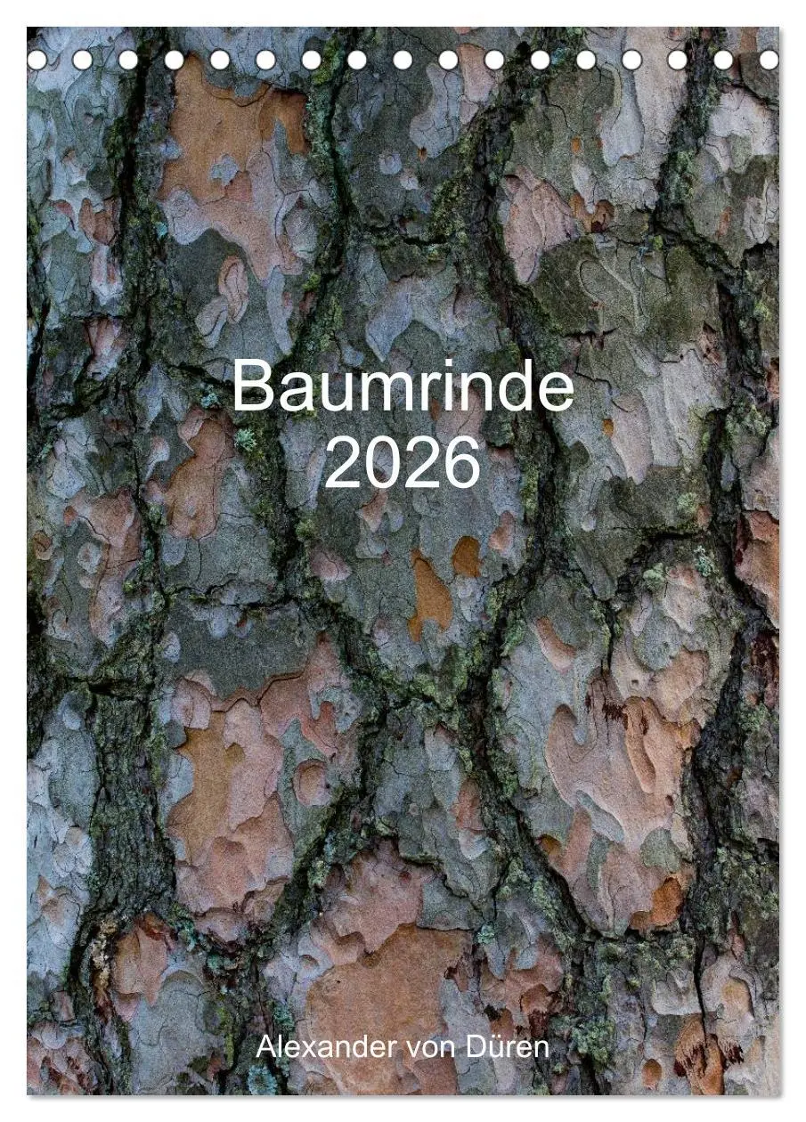 Cover: 9783516469110 | Baumrinde 2026 (Tischkalender 2026 DIN A5 hoch), CALVENDO...
