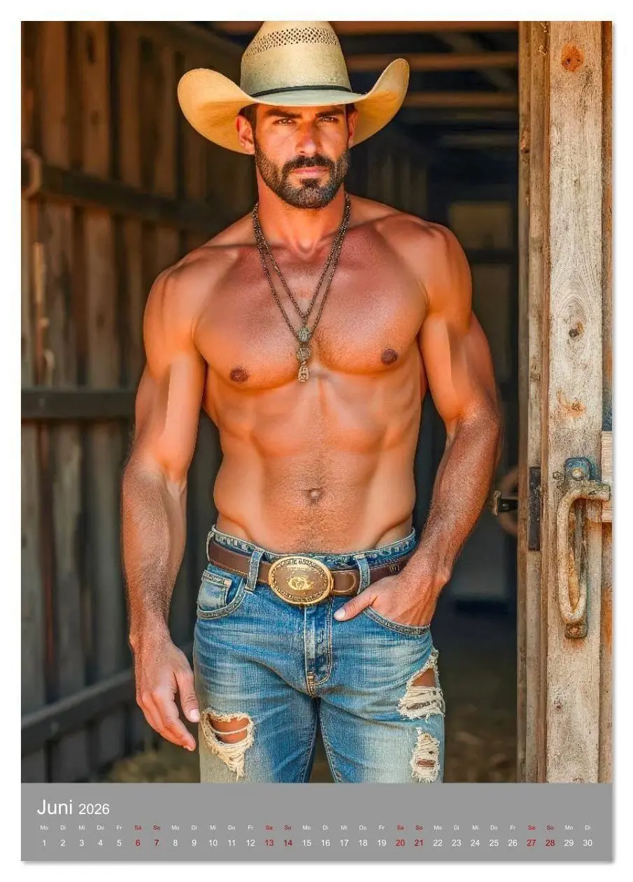 Bild: 9783516609110 | Cowboy Fantasien (Tischkalender 2026 DIN A5 hoch), CALVENDO...
