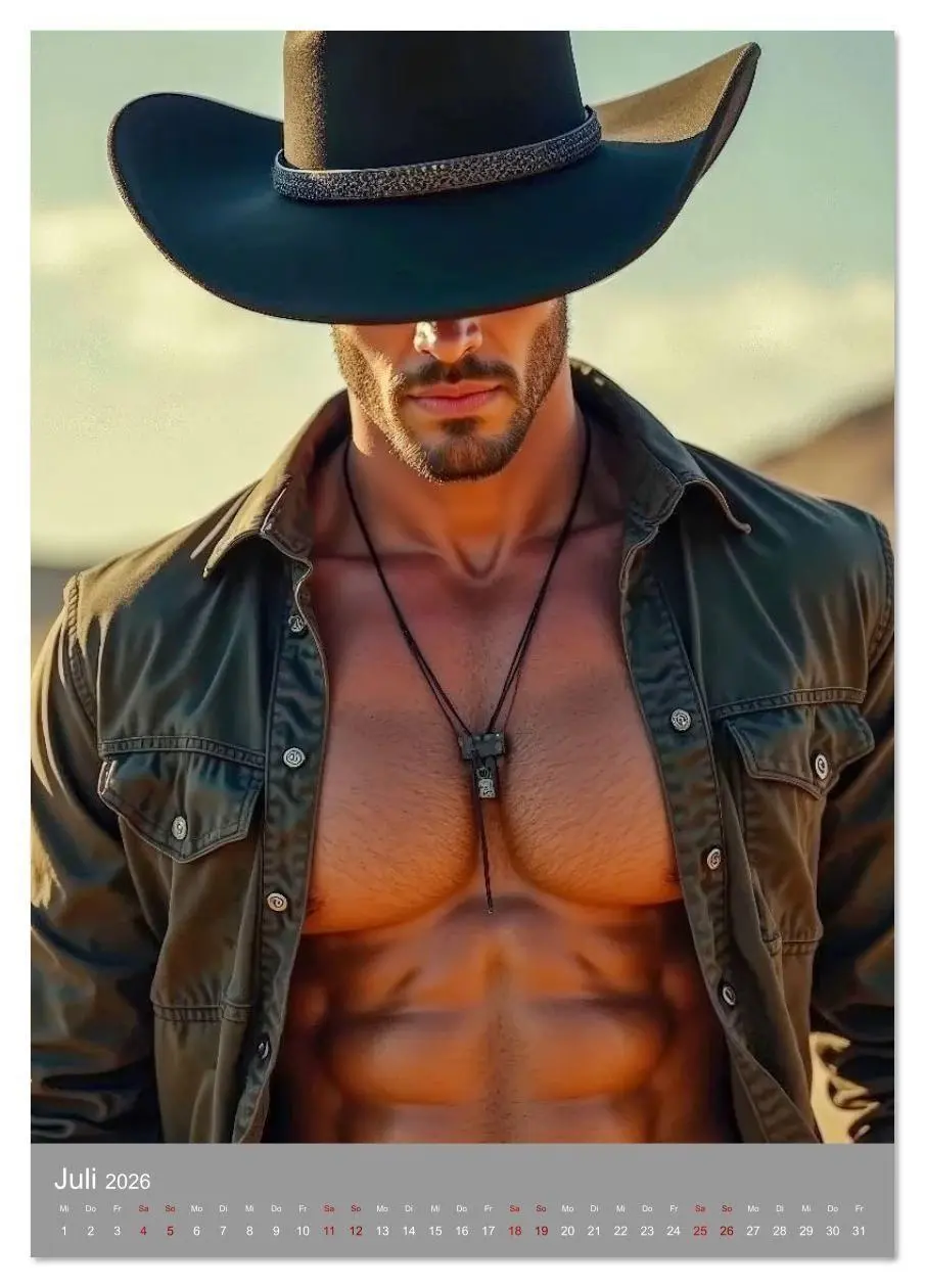 Bild: 9783516609110 | Cowboy Fantasien (Tischkalender 2026 DIN A5 hoch), CALVENDO...