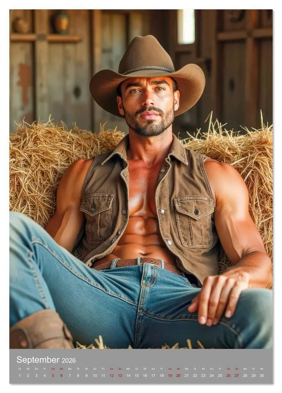 Bild: 9783516609110 | Cowboy Fantasien (Tischkalender 2026 DIN A5 hoch), CALVENDO...