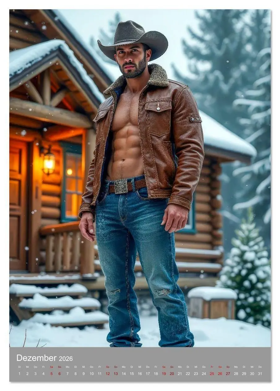 Bild: 9783516609110 | Cowboy Fantasien (Tischkalender 2026 DIN A5 hoch), CALVENDO...