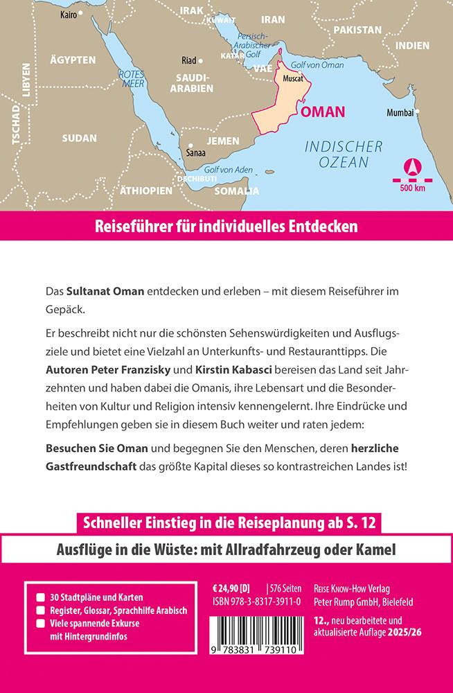 Bild: 9783831739110 | Reise Know-How Reiseführer Oman | Kirstin Kabasci (u. a.) | Buch