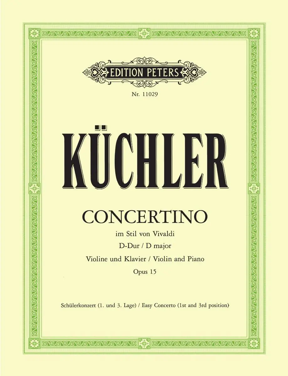 Cover: 9790014109110 | Concertino D-Dur op. 15 | Ferdinand Küchler | Broschüre | 10 S. | 2008