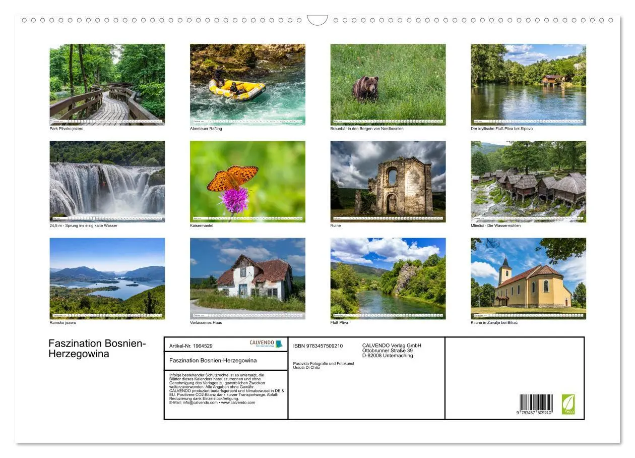 Bild: 9783457509210 | Faszination Bosnien-Herzegowina (Wandkalender 2026 DIN A2 quer),...