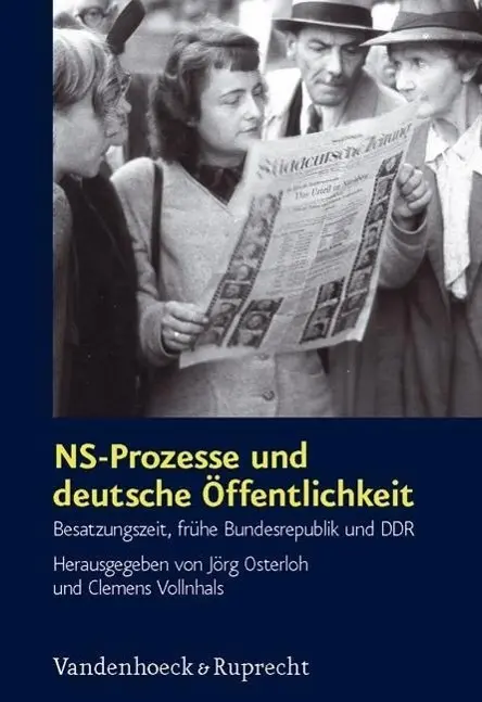 Cover: 9783525369210 | NS-Prozesse und deutsche Öffentlichkeit | Clemens Vollnhals | Buch