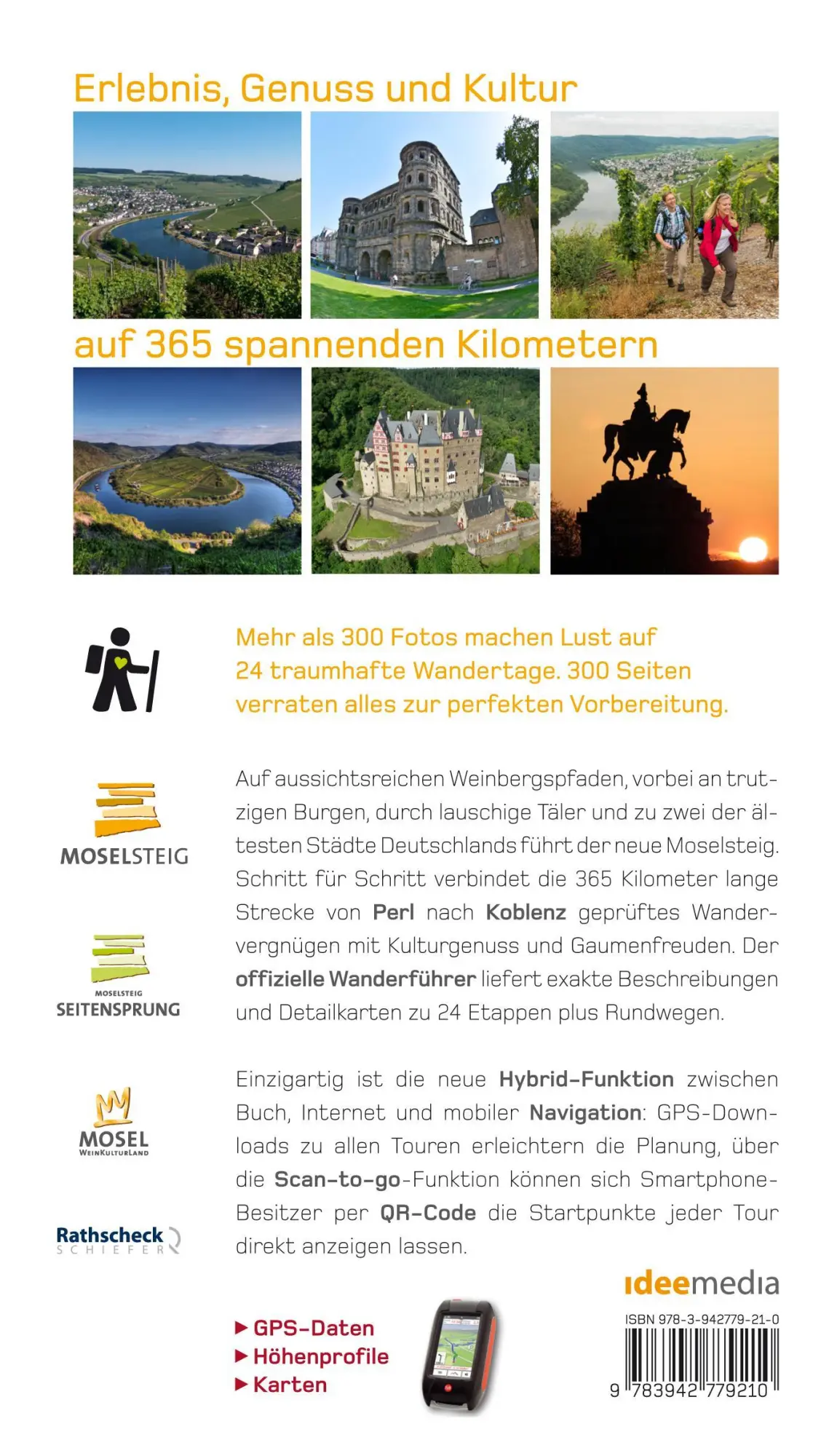Rückseite: 9783942779210 | Moselsteig. Der offizielle Wanderführer. Aktuelle Sonderausgabe mit...