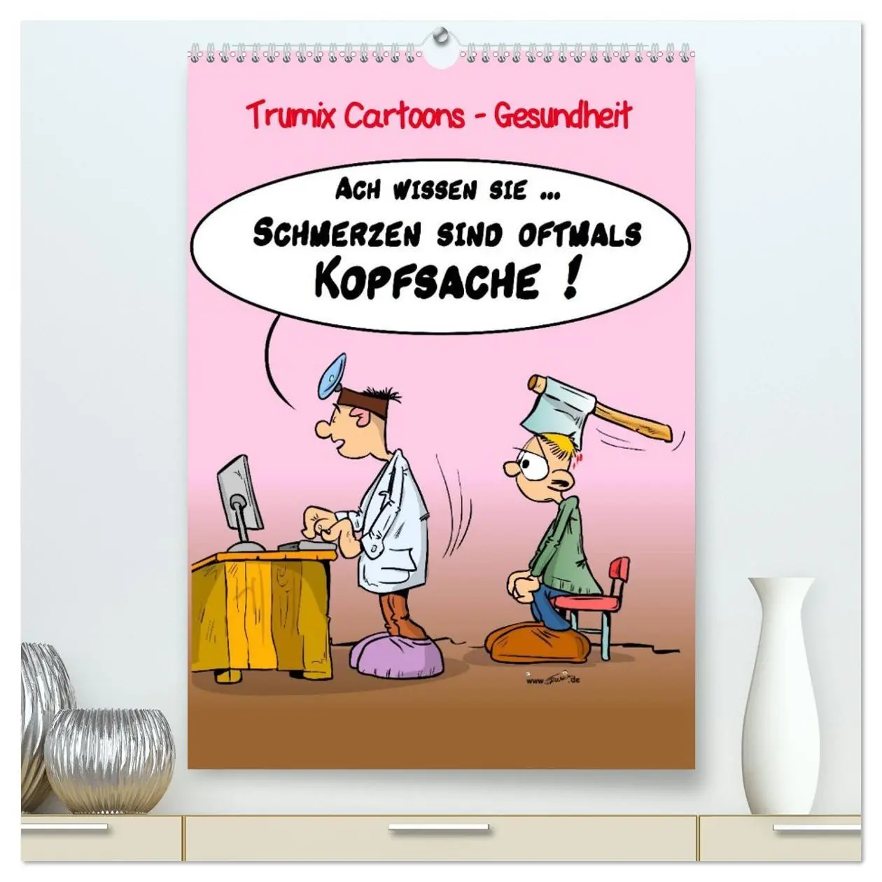 Cover: 9783516449310 | Trumix Cartoons - Gesundheit (hochwertiger Premium Wandkalender...