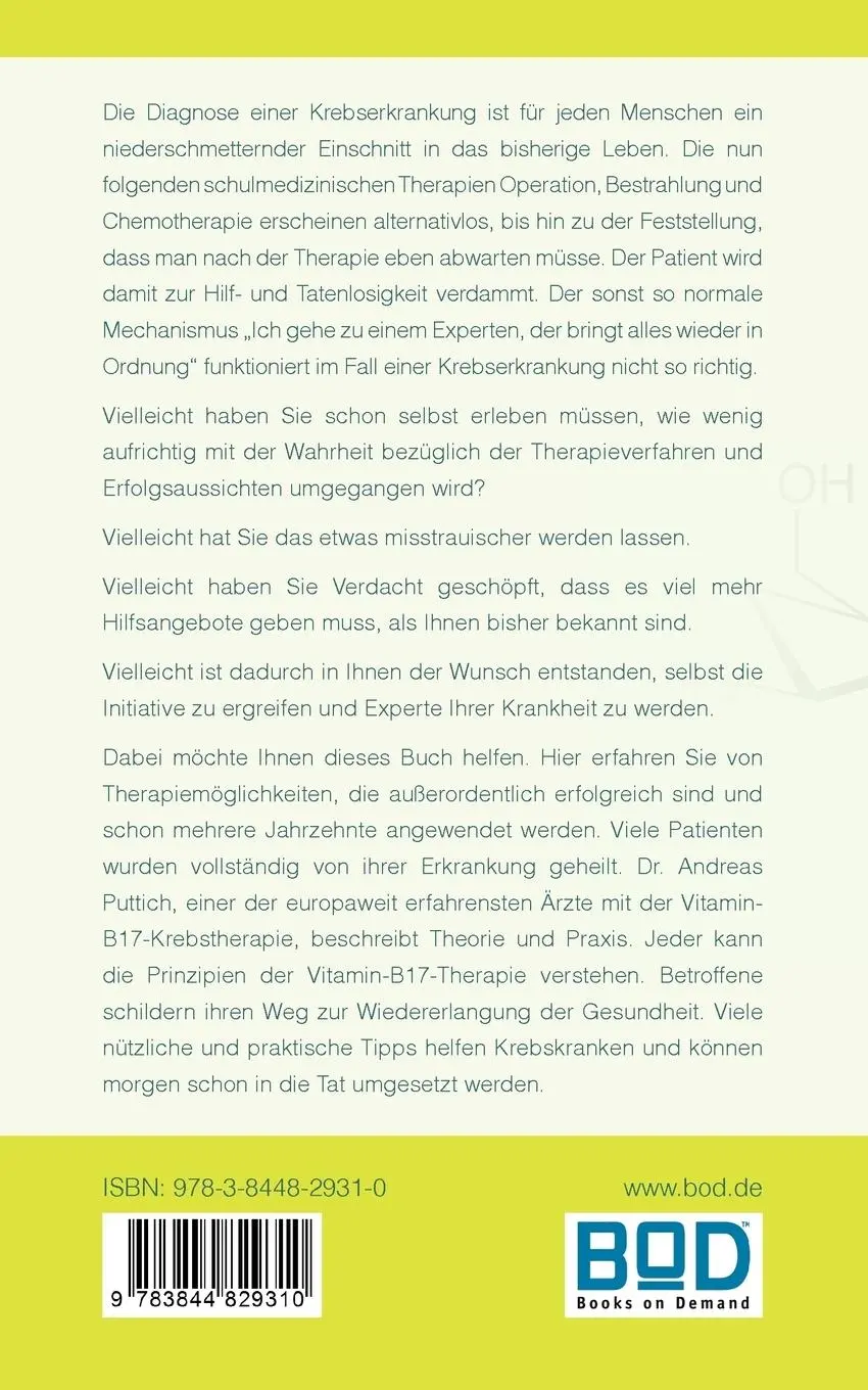Rückseite: 9783844829310 | Vitamin B17 - Die Revolution in der Krebsmedizin | Brigitte Helène