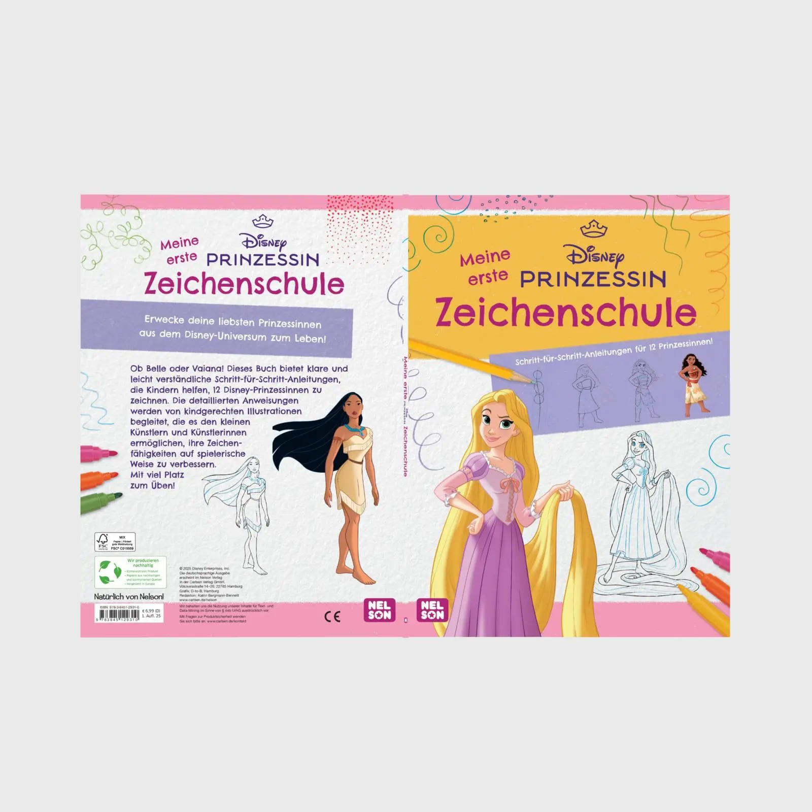 Bild: 9783845129310 | Disney Prinzessin: Meine erste Zeichenschule | Taschenbuch | 64 S.