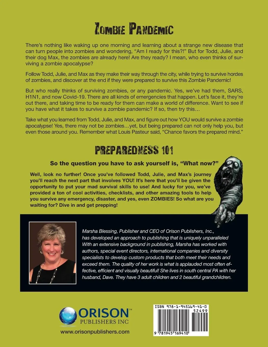 Rückseite: 9781945169410 | Zombie Pandemic | A Graphic Novel &amp; Disaster Preparedness Lessons