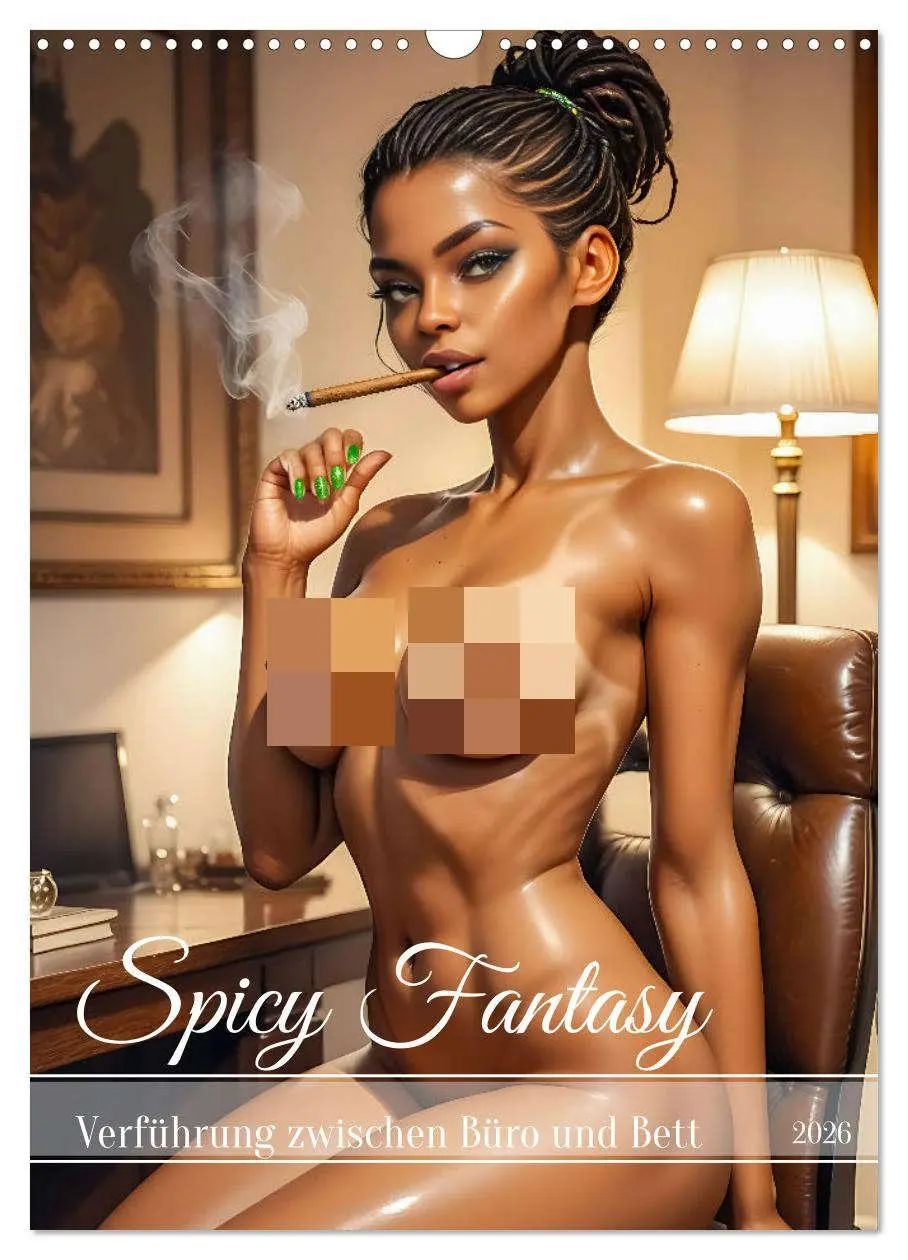 Cover: 9783457279410 | Spicy Fantasy - Verführung zwischen Büro und Bett (Wandkalender...