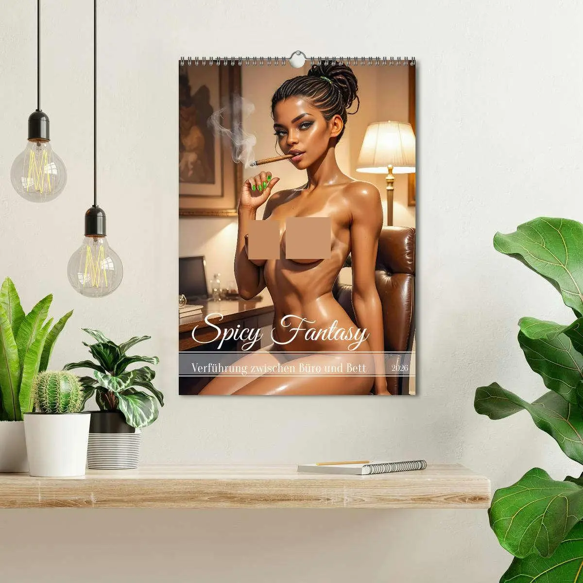 Bild: 9783457279410 | Spicy Fantasy - Verführung zwischen Büro und Bett (Wandkalender...