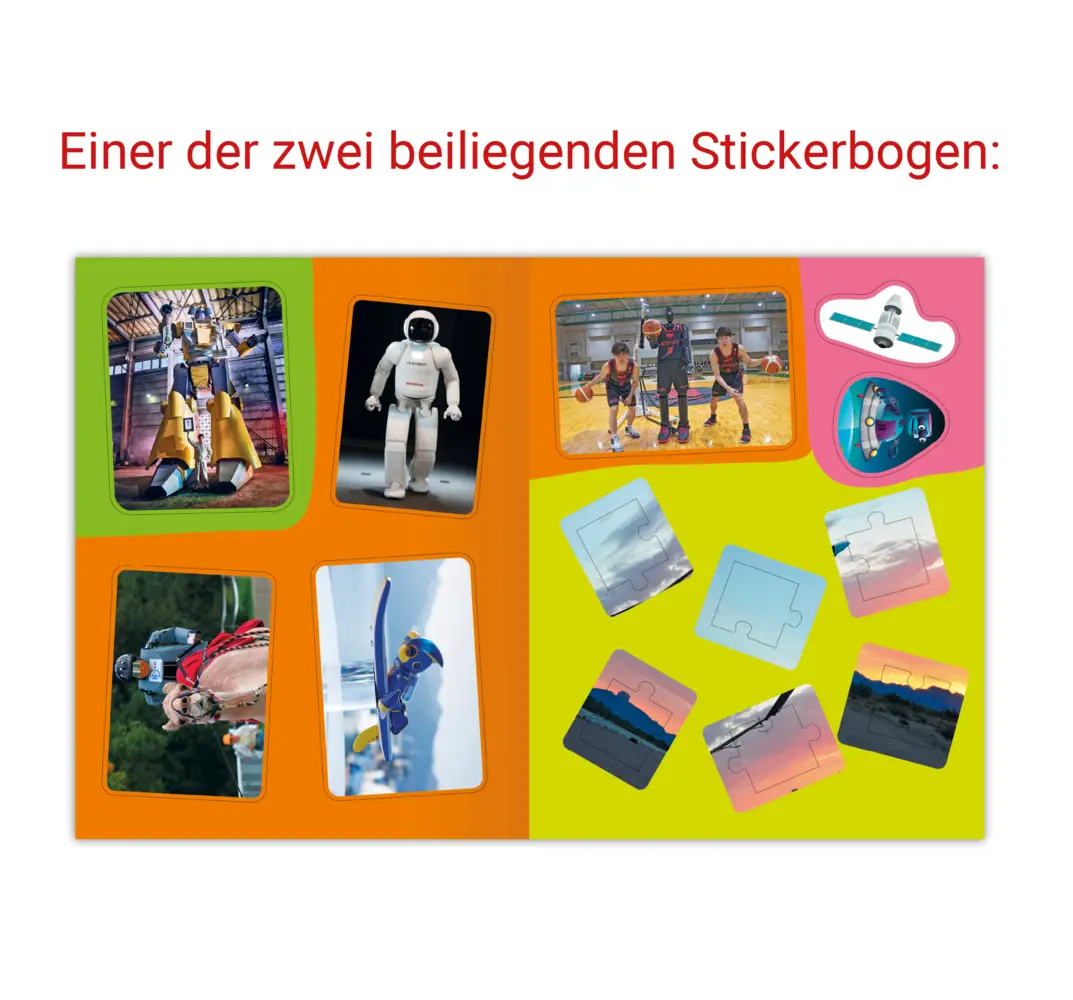 Bild: 9783473489510 | Guinness World Records Stickern und Rätseln: Roboter | Adler (u. a.)