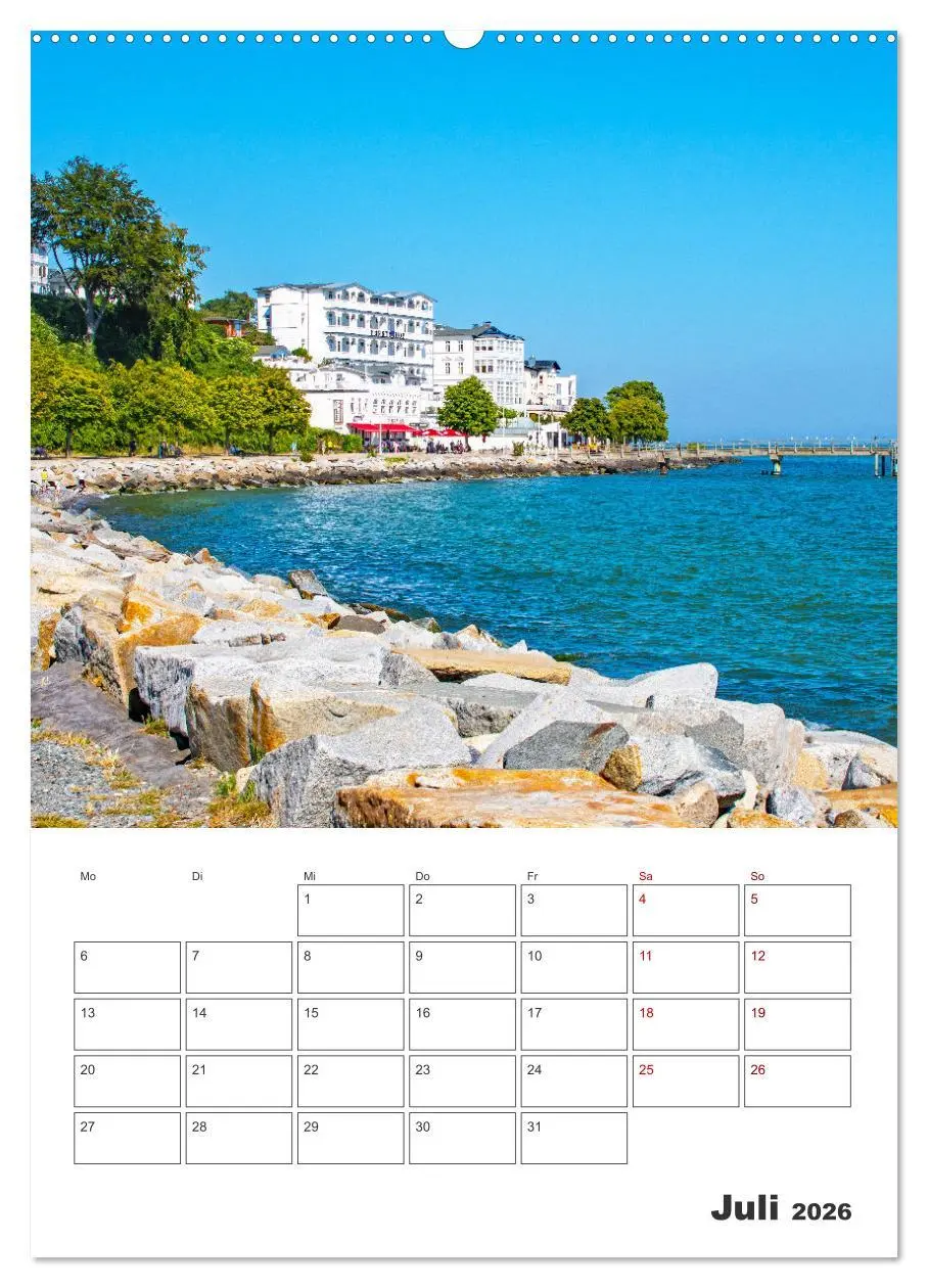 Bild: 9783516359510 | Rügen - Terminplaner (Wandkalender 2026 DIN A2 hoch), CALVENDO...