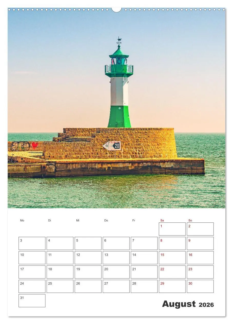 Bild: 9783516359510 | Rügen - Terminplaner (Wandkalender 2026 DIN A2 hoch), CALVENDO...