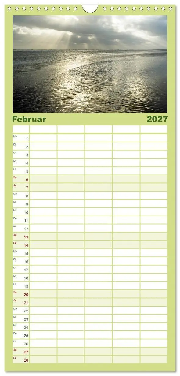 Bild: 9783594339510 | Familienplaner 2027 - Fanø - Himmel, Hav og mere mit 5 Spalten...