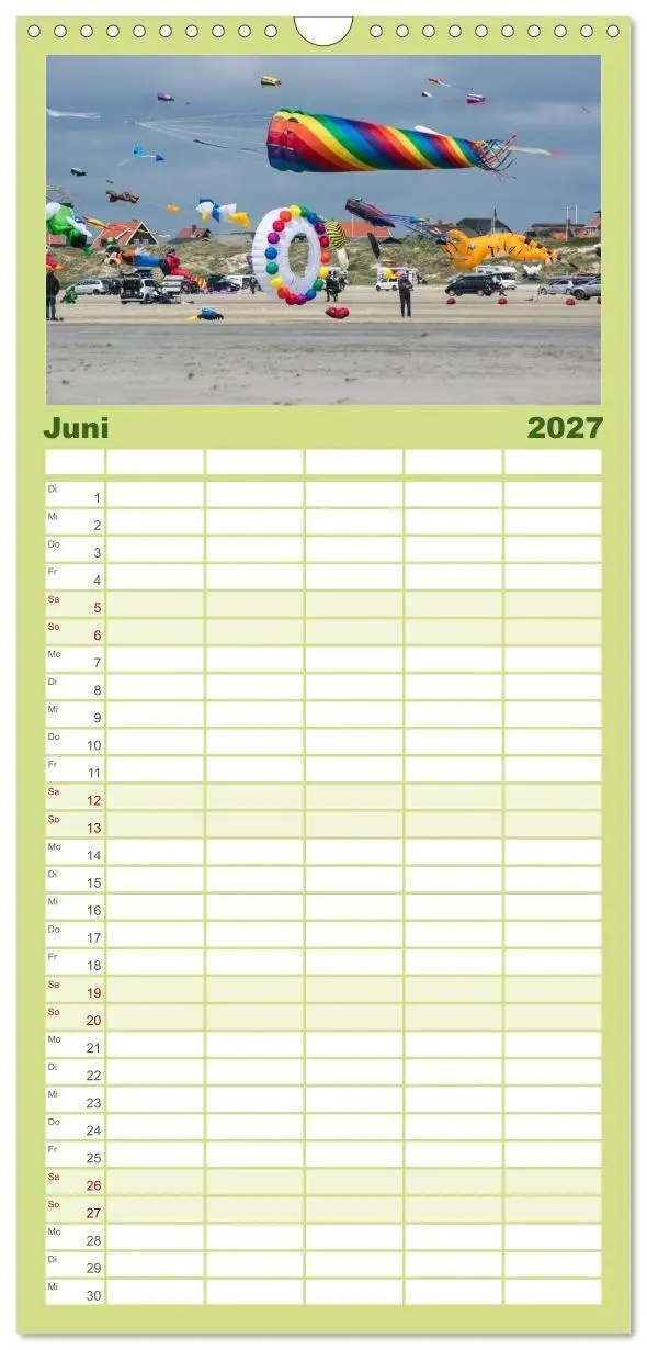Bild: 9783594339510 | Familienplaner 2027 - Fanø - Himmel, Hav og mere mit 5 Spalten...