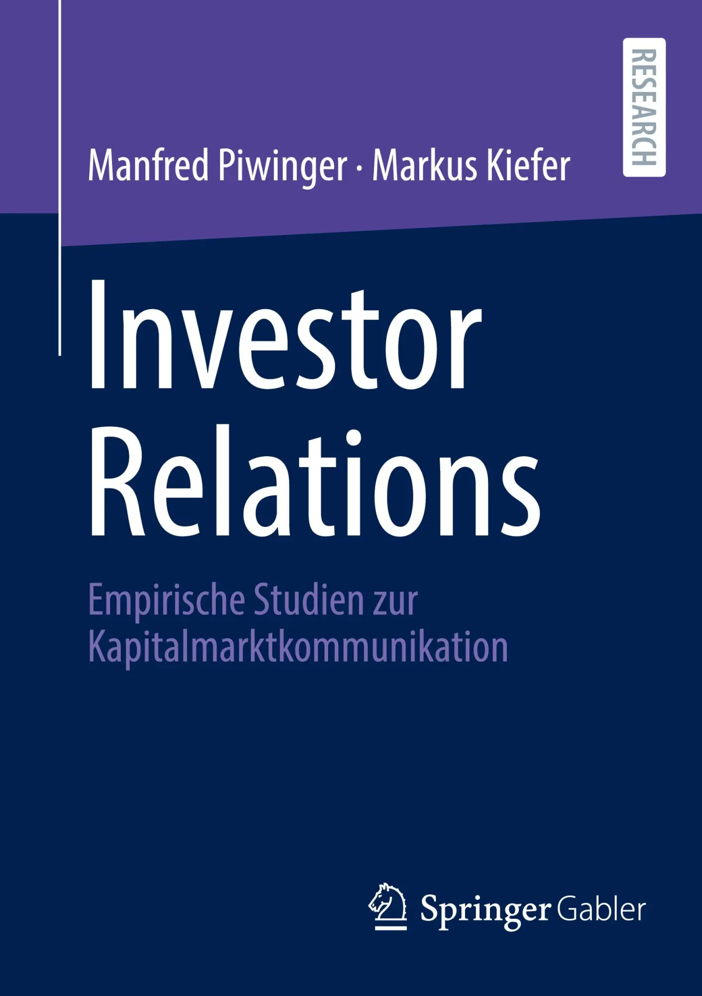 Cover: 9783658479510 | Investor Relations | Empirische Studien zur Kapitalmarktkommunikation