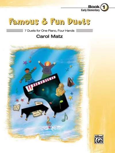 Cover: 38081409610 | Famous &amp; Fun Duets, Book 1 | 7 Duets for One Piano, Four Hands | Buch
