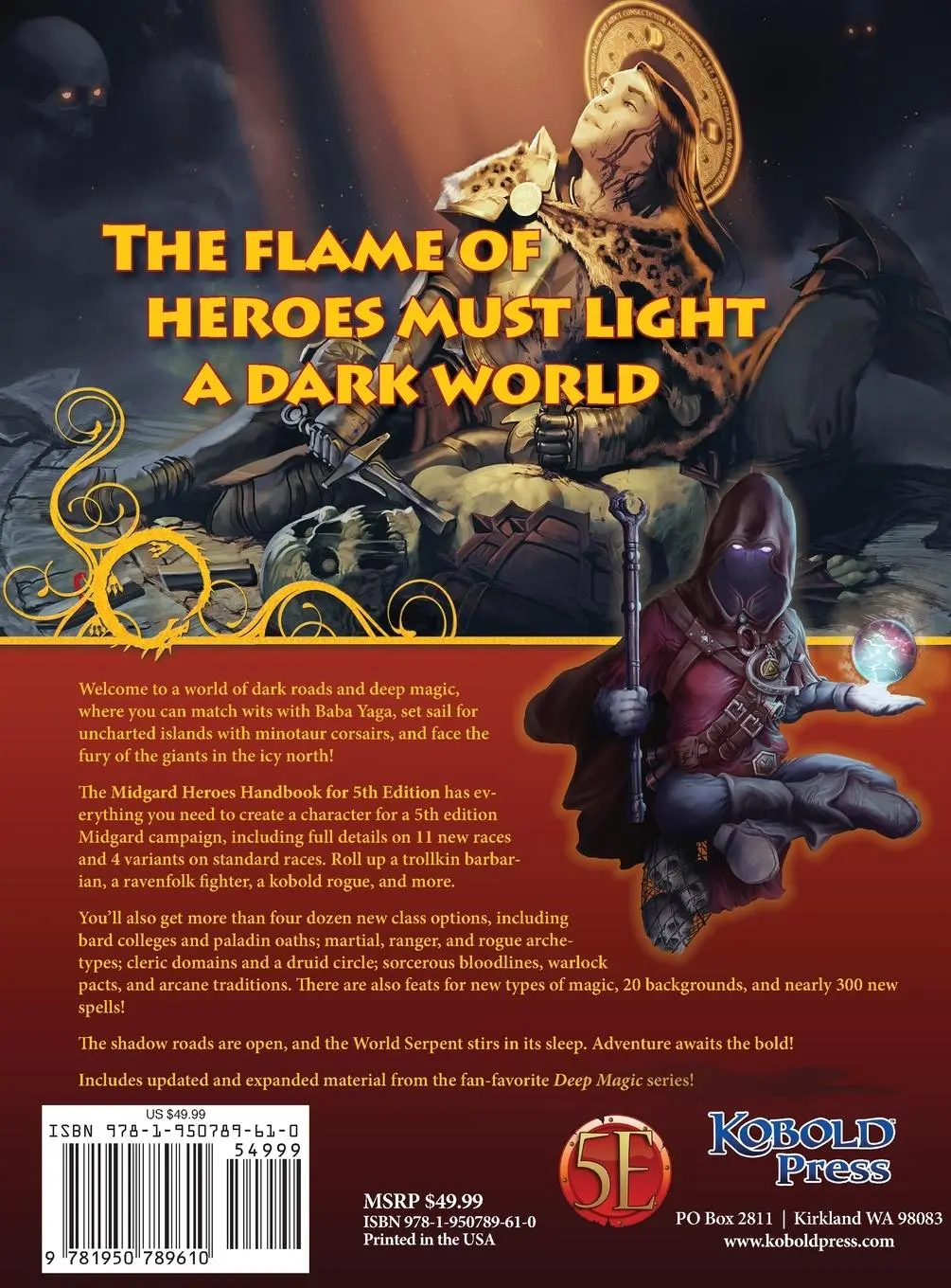 Rückseite: 9781950789610 | Midgard Heroes Handbook 5e | Chris Harris (u. a.) | Buch | Englisch