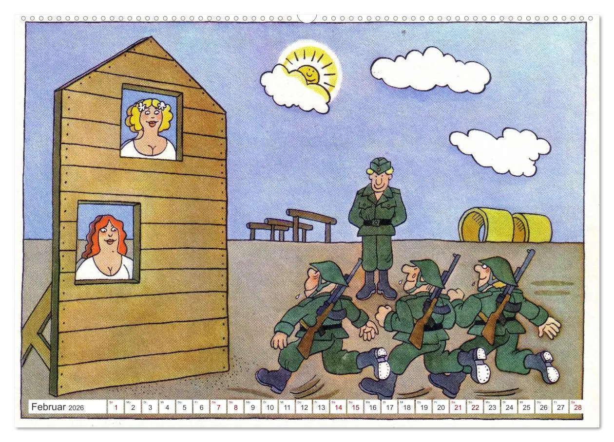 Bild: 9783457259610 | Da lachte die NVA - Karikaturen aus der DDR (hochwertiger Premium...