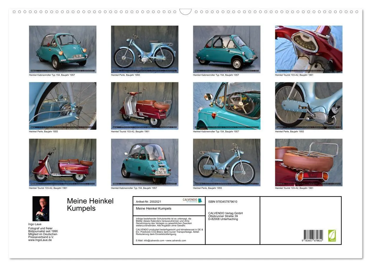 Bild: 9783457879610 | Meine Heinkel Kumpels (Wandkalender 2026 DIN A2 quer), CALVENDO...